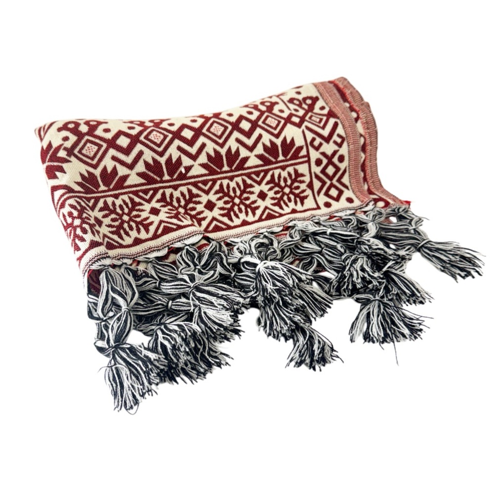 BLANKET SCARF Or Shawl From Mexico New! Size 78”x28”